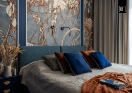 Harmonia natury i mocne akcenty: aranżacja 75-metrowego mieszkania