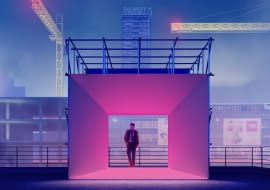 Projekt punktu widokowego na budowę Muzeum Sztuki Nowoczesnej w Warszawie. Autorzy projektu: Klaudia Gołaszewska, Marek Grodzicki, Kinga Grzybowska, Michał Hondo, Jakub Wójtowicz, Filip Zieliński.