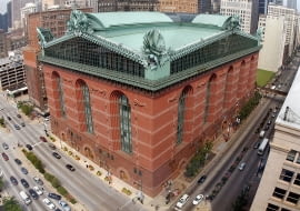 Postmodernistyczna biblioteka w Chicago - Harold Washington Library. Proj. James Hammond