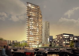 Haut w Amsterdamie - zaprojektowany przez Team V Architectuur, wykonany przez Arup