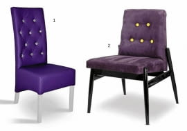 Jeśli wypatrzysz rzecz, która idealnie odpowiada twoim oczekiwaniom i gustowi, odwiedź jeszcze inne sklepy. Często bywa, że zakupy można zrobić znacznie taniej.<br/> <b>Krzesła</b><br/> 1. Skośne, drewno, obicie z tkaniny, krzeslo.net.pl, <b>255 zł</b><br/> 2. Monster W, drewno, obicie z tkaniny, decobazaar.pl, <b>355 zł</b>