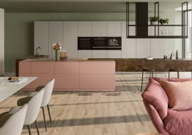 Mediolańska kuchnia Giuli z urządzeniami Franke