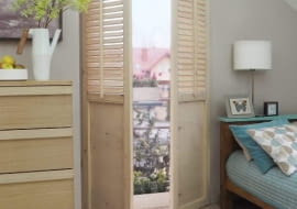 Drewniane okiennice wewnętrzne