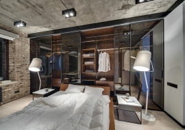 Przeszklona garderoba