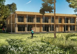 Pasywne przedszkole w Podkowie Leśnej. Proj. Bjerg Arkitektur.
