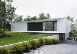 Dom z Flamingiem. Proj. STOPROCENT Architekci