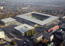 Nowy ośrodek Polonii Warszawa. Proj. JSK Architekci.