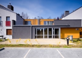 Zespół segmentów mieszkalnych dla osób w podeszłym wieku w Stargardzie Szczecińskim, projekt- DOMINO Grupa Architektoniczna Wojciech Dunaj