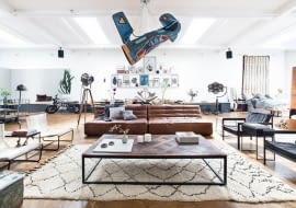 loft, industrial, vintage, wnętrza