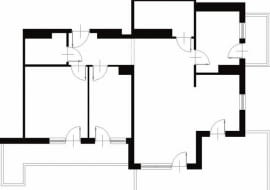 81,3 m kw. czteropokojowe dla 3 osób