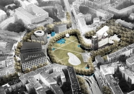 Projekt przygotowany przez Zespół autorski: UGO architecture (Hugon Kowalski), Adam Wierciński oraz Kooper (Magda Piotrowska, Zofia Piotrowska)