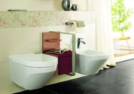 Niski stelaż podtynkowy z przyciskiem zamontowanym poziomo