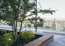 HighGarden Rooftop Lounge na 49. piętrze Varso Tower w Warszawie
