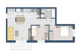 Plan mieszkania, projektowanie wnętrz