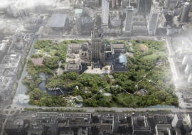 Wizualizacja pl. Defilad - konkurs 'Patrz na Plac' FUTUWAWA