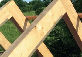 konstrukcja dachu, kalenica, krokwie