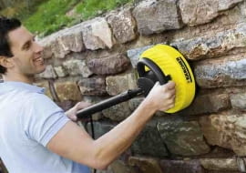 myjka ciśnieniowa, murek, ogrodzenie, kamień