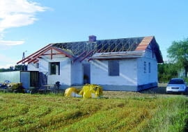 budowa domu, więźba dachowa