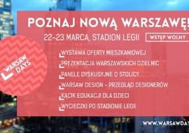 WARSAW DAYS "(Za)mieszkam w Warszawie"