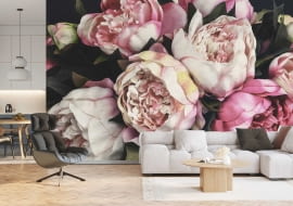 Mural z motywem kwiatów XXL