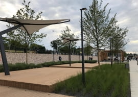 Nowo otwarty odcinek bulwarów wiślanych