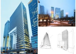 Projekt wieżowca będącego nadbudową Emilii