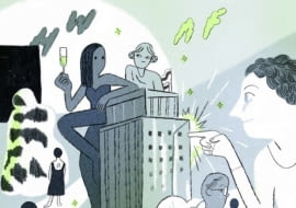 Hotel Warszawa Art Fair 2024 promuje ilustracja autorstwa Zosi Dzierżawskiej