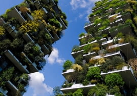Słynne wieżowce mieszkalne: Bosco Verticale - Mediolan. Projekt: Stefano Boeri