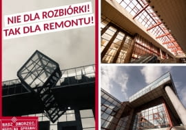 Mieszkańcy walczą o zachowanie postmodernistycznego dworca w Częstochowie