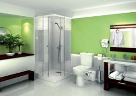 pomporozdrabniacz, łazienka na poddaszu, łazienka daleko od pionu kanalizacyjnego