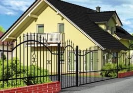 Przęsło Tola produkowane maszynowo z gotowych stalowych elementów malowanych proszkowo, wys. 130 cm, szer. 200 cm, 190 zł, Castorama