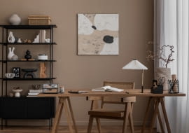 Miejsce do pracy w salonie