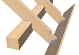 złącza ciesielskie,stalowe łączniki do drewna,konstrukcje drewniane