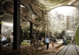 Wizualizacja projektu parku podziemnego autorstwa inżyniera z NASA Jamesa Ramseya oraz architekta Dana Barasch.