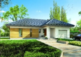 Elewacja frontowa "Domu na emeryturę"