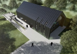 Centrum kultury wsi Zabłędza. Proj. BNG Studio Tuchów
