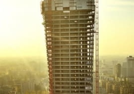 Wieżowiec Złota 44 w budowie - Warszawa