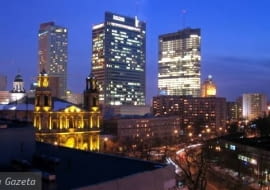 Panorama warszawskich wieżowców