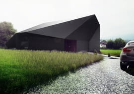 'Czarna skała' - dom jednorodzinny w Bielsku-Białej: projekt