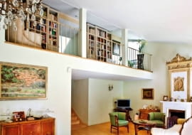 WNETRZA , POKOJ Z ANTRESOLA , BIBLIOTEKA