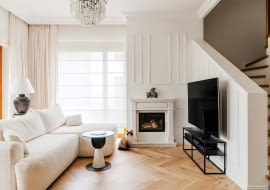 Aranżacja w klasycznym stylu - wnętrza podwarszawskiego domu projektu Deer Design