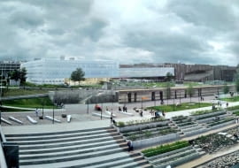 Pierwsza nagroda w konkursie na rozbudowę CN Kopernik - praca Heinle Wischer und Partner