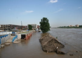 Centrum Nauki Kopernik podczas powodzi