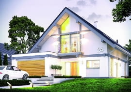 Wybór domu z użytkowym poddaszem jest czasami podyktowany koniecznością, np. wymogami planu miejscowego. Jeżeli mamy możliwość wyboru, warto jednak unikać takich rozwiązań. Bo niezwykle trudno trafić na udany projekt domu z poddaszem mieszkalnym.