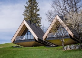 The Boats - zespół domków w Zakopanem. Proj. Karpiel Steindel Architektura