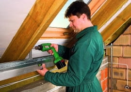 obudowa poddasza, płyty gipsowe, płyty g-k