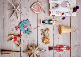 Bloomingville zestaw ozdób choinkowych 6-pack
