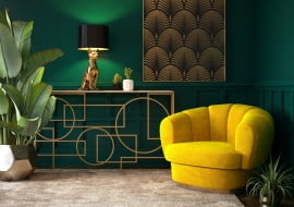 Ściany w stylu art deco - pomysły na aranżacje