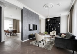 Widok na strefę dzienną