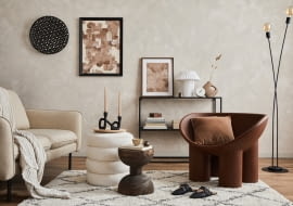 Beżowy salon: jakie dodatki wybrać do beżowego salonu?